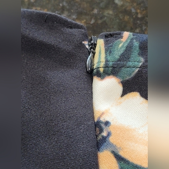 NWT XL Floral Strapless Maxi Dress with Side Slit and Side Zipper - Picture 6 of 9